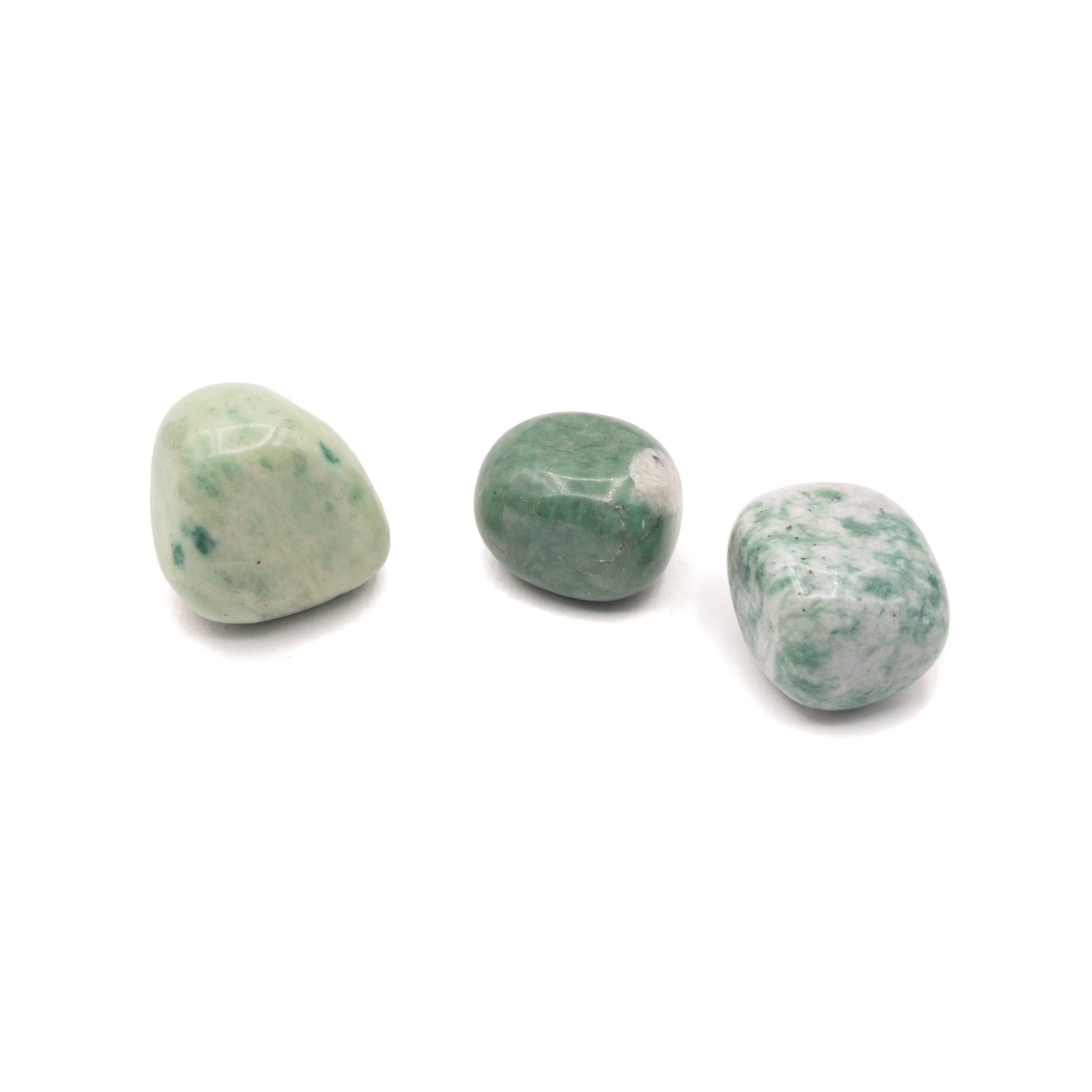 Fuchsite in Quartz Tumble $22